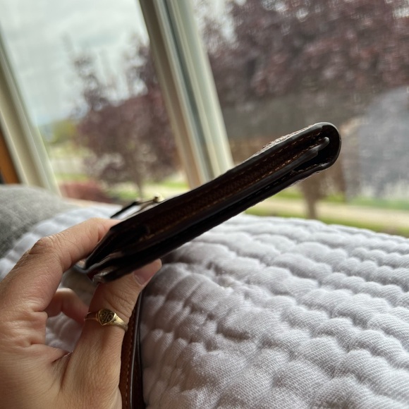 Coach Brown Rainbow Wristlet Wallet - Picture 5 of 7